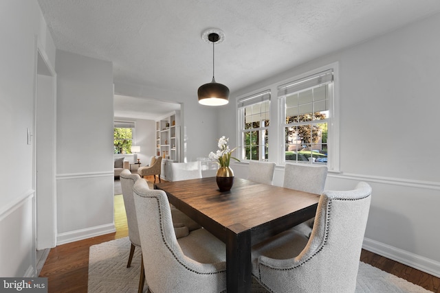 9301 Mintwood St, Silver Spring, MD 20901 - dining area with baseboards and wood finished floors