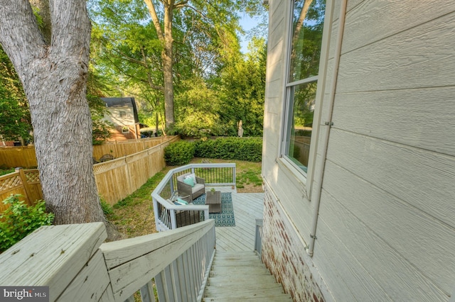 9301 Mintwood St, Silver Spring, MD 20901 - view of property exterior with a deck and fence