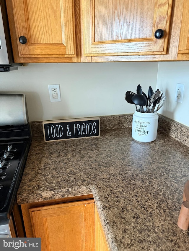2440 Blue Spring Ct Unit 301, Odenton, MD 21113 - detailed view of dark countertops and range