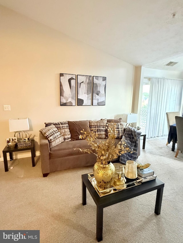 2440 Blue Spring Ct Unit 301, Odenton, MD 21113 - living area with carpet flooring and lofted ceiling