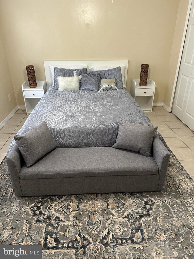 6016 Belden St, Philadelphia, PA 19149 - bedroom with light tile patterned flooring and baseboards