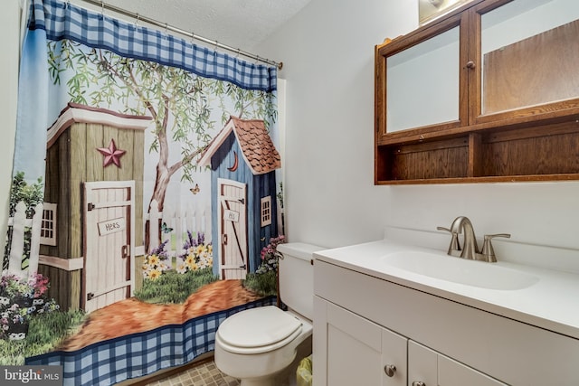 5605 Chapmans Landing Rd, Indian Head, MD 20640 - bathroom featuring vanity and a textured ceiling