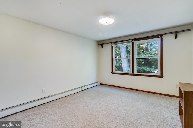 5605 Chapmans Landing Rd, Indian Head, MD 20640 - carpeted empty room featuring baseboard heating and baseboards