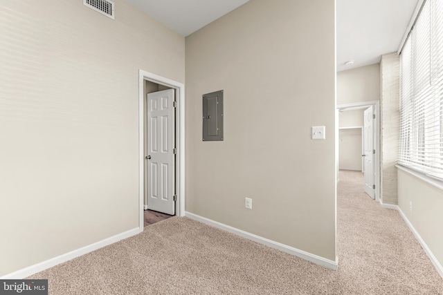 1516 Lancaster St, Baltimore, MD 21231 - carpeted empty room featuring electric panel and baseboards
