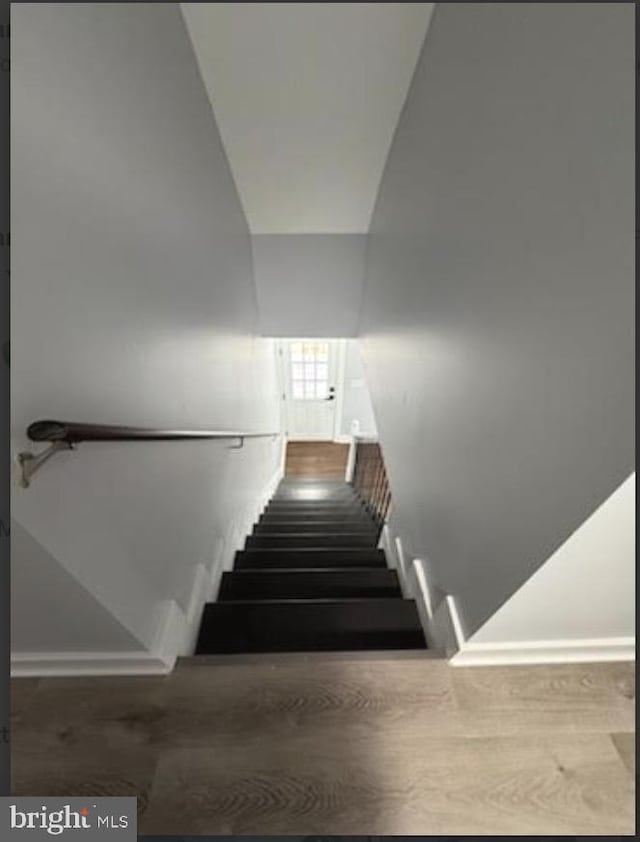 51 S Pine Ave, Maple Shade, NJ 08052 - stairs featuring wood finished floors
