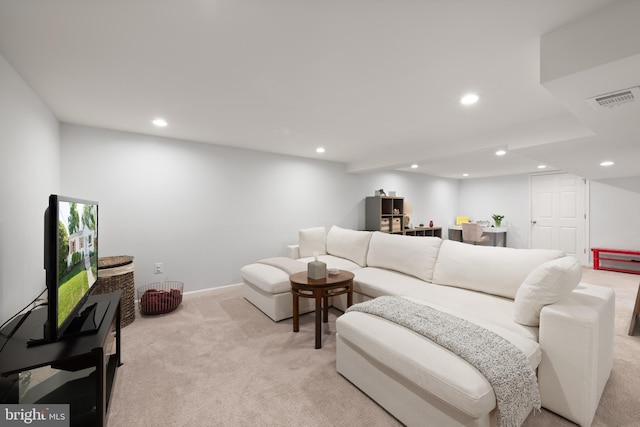 11809 Old Drovers Way, Rockville, MD 20852 - living area with light colored carpet and recessed lighting