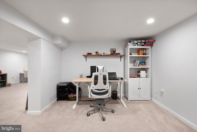 11809 Old Drovers Way, Rockville, MD 20852 - carpeted office space with recessed lighting and baseboards
