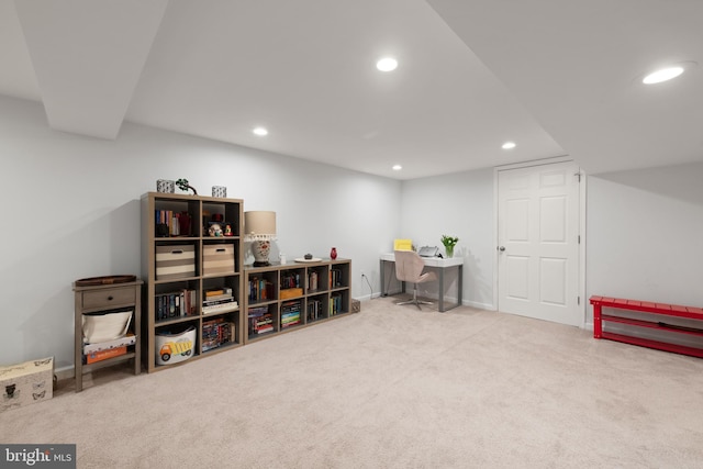 11809 Old Drovers Way, Rockville, MD 20852 - recreation room featuring recessed lighting and carpet floors