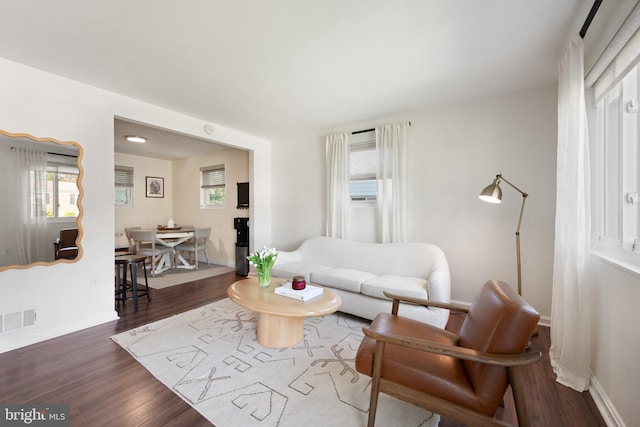 11809 Old Drovers Way, Rockville, MD 20852 - living area with wood finished floors and baseboards