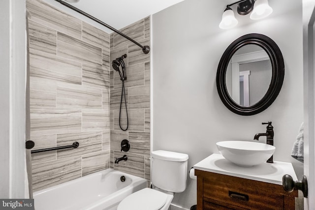 123 Somerset Rd, Stevensville, MD 21666 - full bathroom featuring vanity, bathtub / shower combination, and toilet