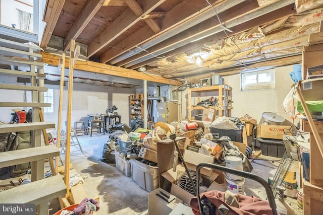 view of basement