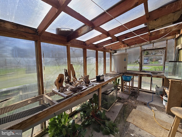 view of sunroom / solarium