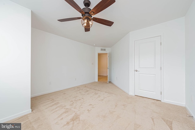 19062 Timbercreek Dr Unit 46, Milton, DE 19968 - unfurnished bedroom with carpet, baseboards, ceiling fan, and visible vents