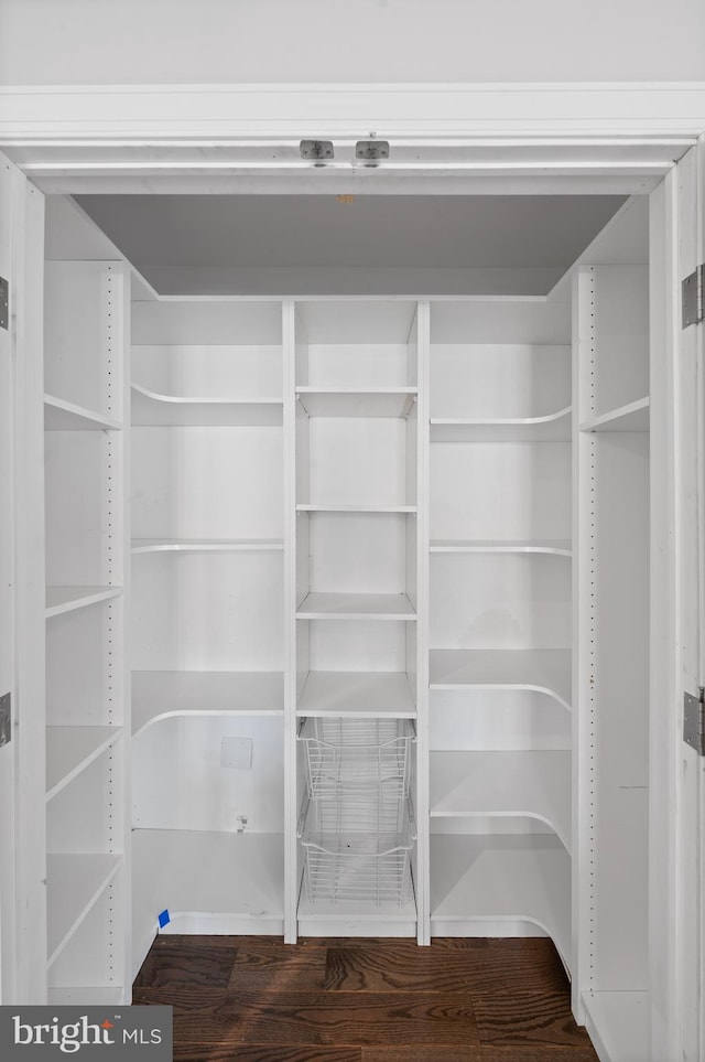 view of storage area