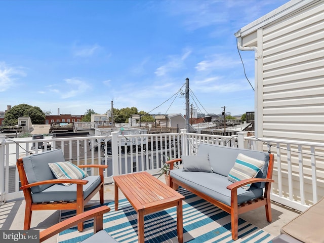 1614 Patapsco St, Baltimore, MD 21230 - balcony with an outdoor hangout area