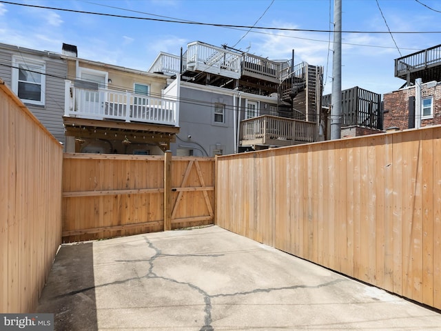 1614 Patapsco St, Baltimore, MD 21230 - view of patio featuring a gate