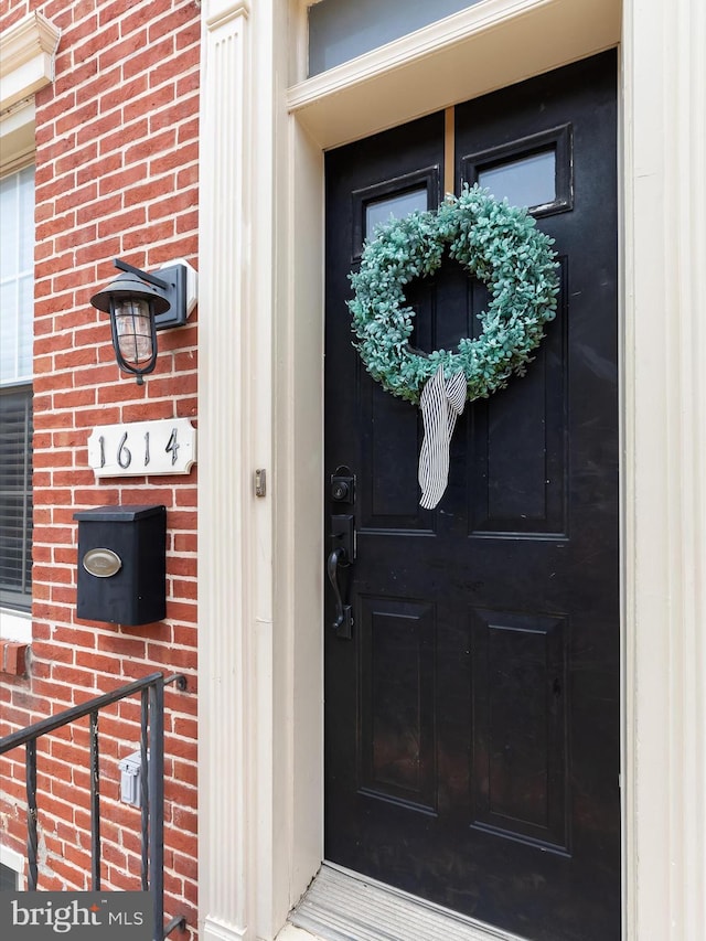 1614 Patapsco St, Baltimore, MD 21230 - view of exterior entry with brick siding
