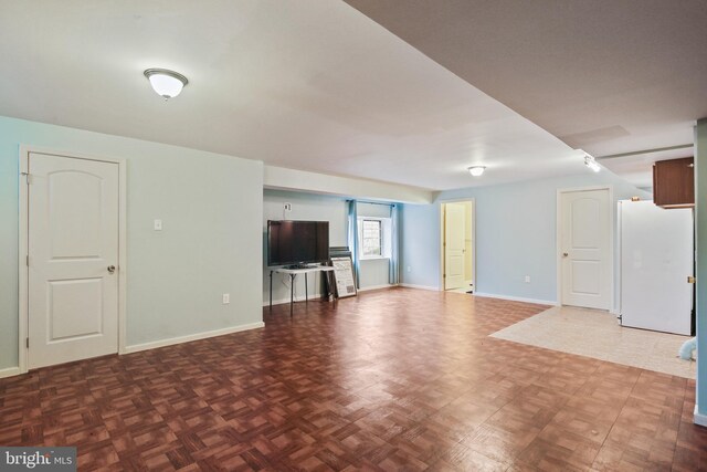8509 Lexington Dr, Severn, MD 21144 - unfurnished living room featuring baseboards