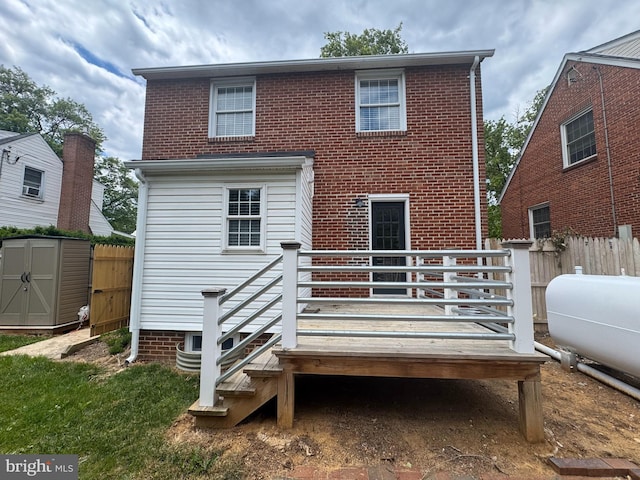 512 Dunlap St, Winchester, VA 22601 - rear view of house featuring a deck and heating fuel