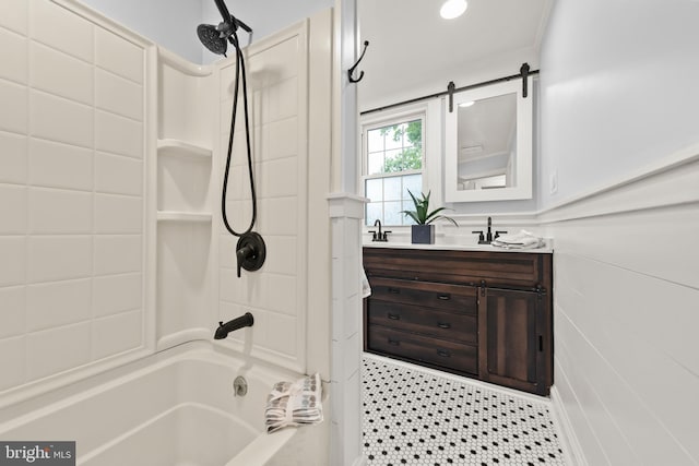 512 Dunlap St, Winchester, VA 22601 - bathroom with vanity and shower / bathtub combination