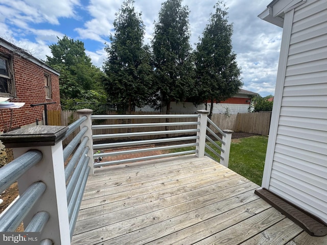 512 Dunlap St, Winchester, VA 22601 - wooden terrace with a fenced backyard
