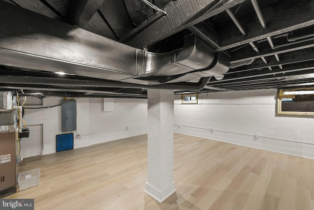 512 Dunlap St, Winchester, VA 22601 - basement with electric panel and wood finished floors
