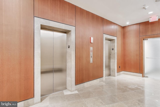 hall with elevator