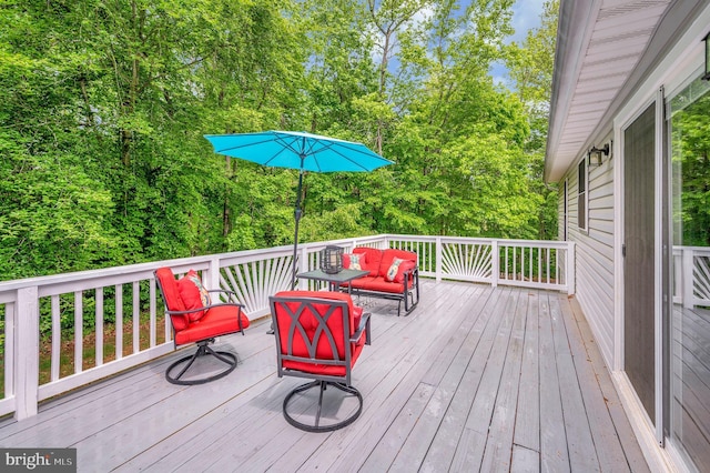 55 Hamn, Stafford, VA 22554 - wooden deck with outdoor lounge area