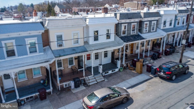view of front of house with a residential view
