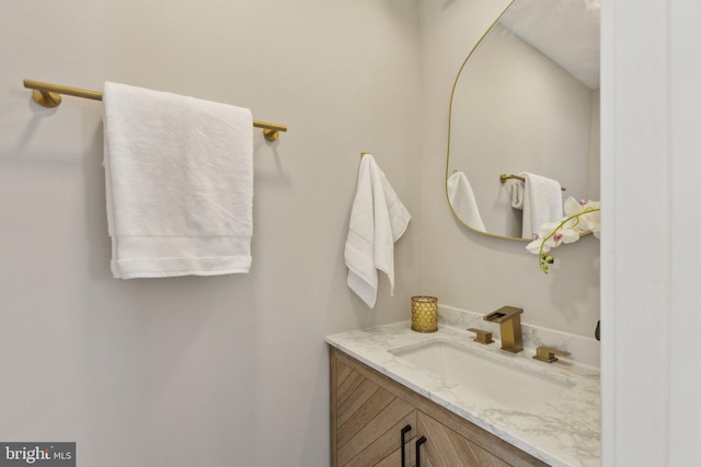 bathroom featuring vanity