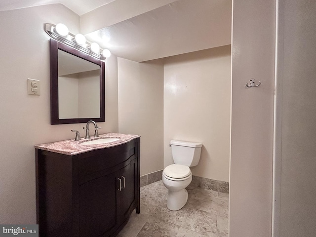 1200 Price Ln, Downingtown, PA 19335 - bathroom with toilet, vanity, and baseboards