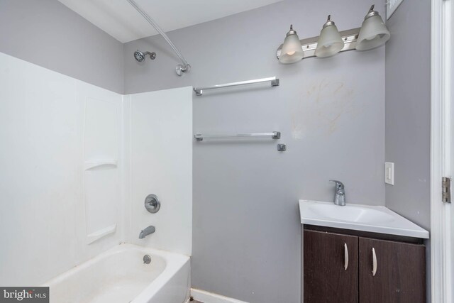 2110 E Hoffman St, Baltimore, MD 21213 - bathroom with shower / tub combination and vanity
