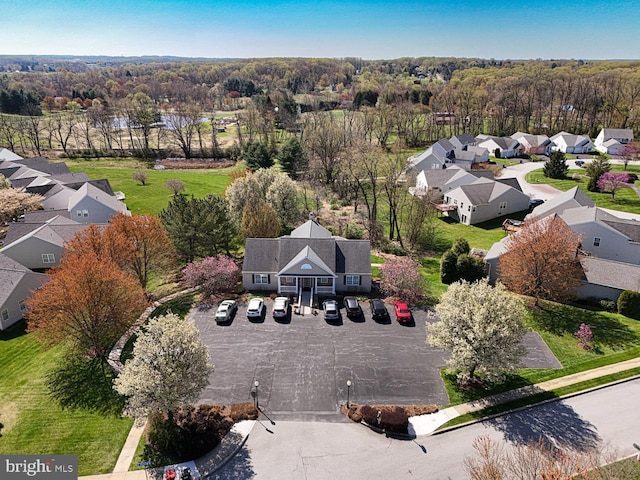aerial view featuring a residential view