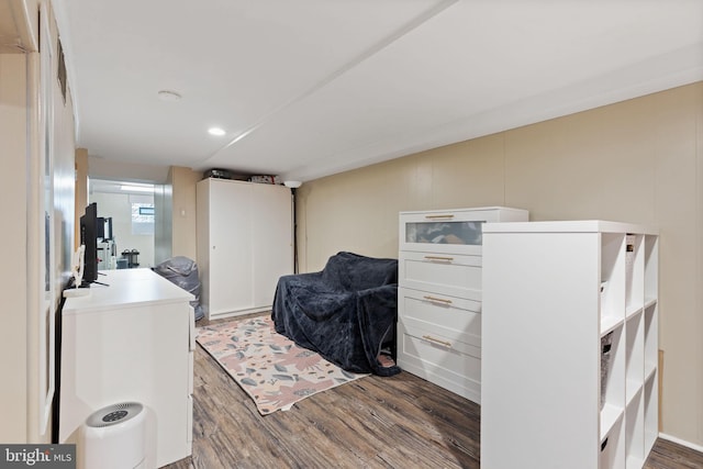 interior space featuring wood finished floors