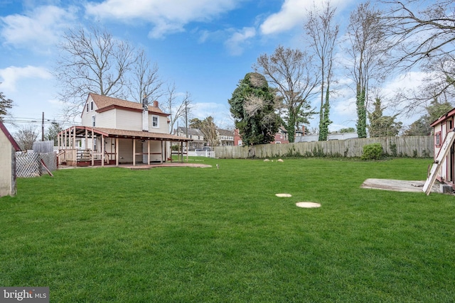 423 Main St, Dorchester, NJ 08316 - view of yard with a fenced backyard