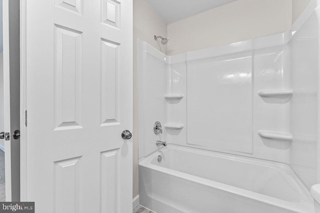 full bath with washtub / shower combination