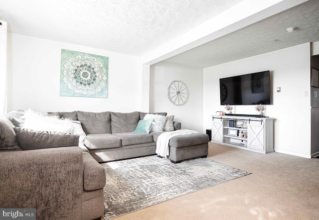 518 Macintosh Cir, Joppa, MD 21085 - living room with baseboards, a textured ceiling, and carpet