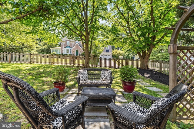 76 Deepdale Rd, Wayne, PA 19087 - fenced backyard featuring a patio area