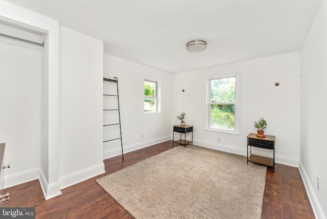 5431 Hines Rd, Frederick, MD 21704 - living area featuring baseboards and dark wood-type flooring