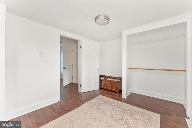 5431 Hines Rd, Frederick, MD 21704 - unfurnished bedroom with baseboards and dark wood-style flooring