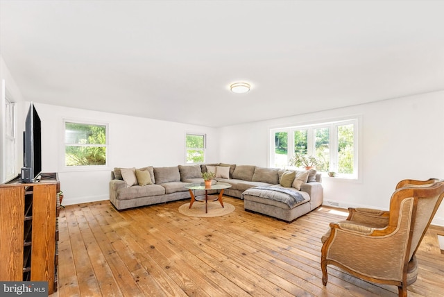 5431 Hines Rd, Frederick, MD 21704 - living area featuring baseboards and light wood-type flooring