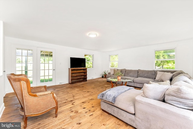 5431 Hines Rd, Frederick, MD 21704 - living area with baseboards and light wood-style flooring