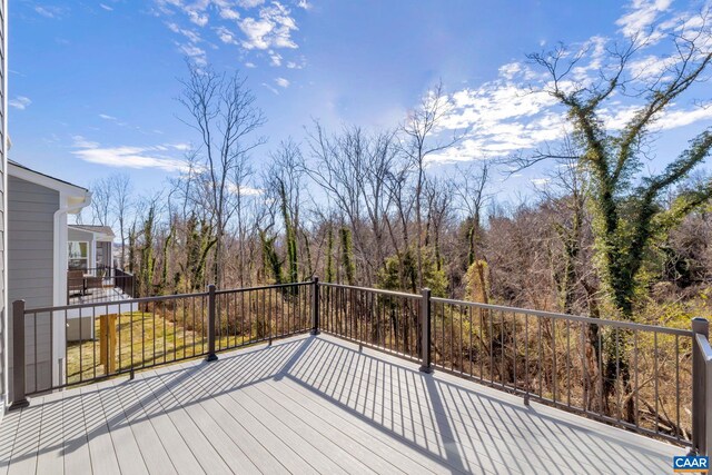 2963 Rambling Brook Ln, Crozet, VA 22932 - view of wooden terrace