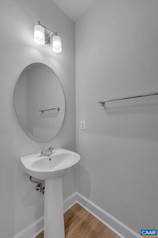2963 Rambling Brook Ln, Crozet, VA 22932 - bathroom with baseboards and wood finished floors