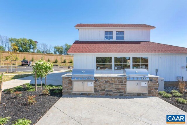 2963 Rambling Brook Ln, Crozet, VA 22932 - view of patio / terrace with fence and area for grilling