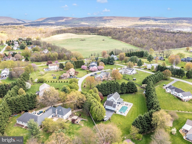 bird's eye view featuring a residential view