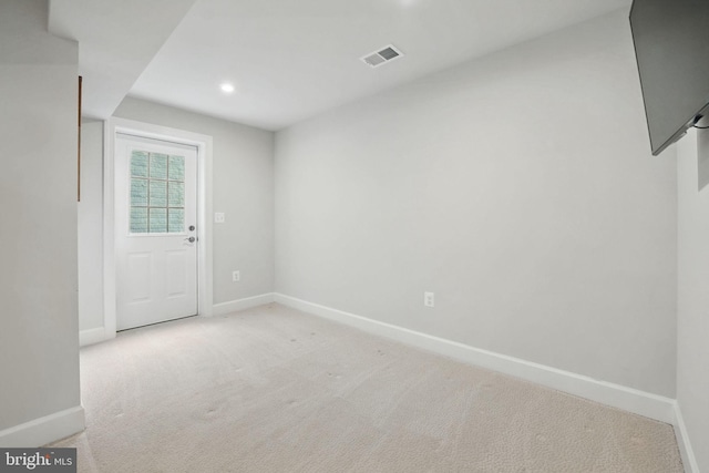 187 Boxelder Dr, Stafford, VA 22554 - unfurnished room featuring baseboards, visible vents, carpet, and recessed lighting