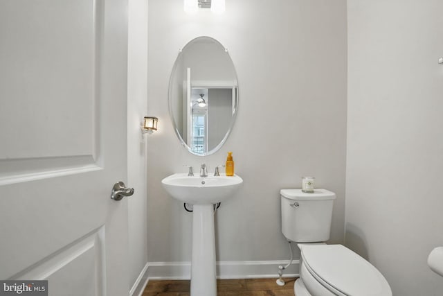 187 Boxelder Dr, Stafford, VA 22554 - half bath with baseboards, a sink, and toilet