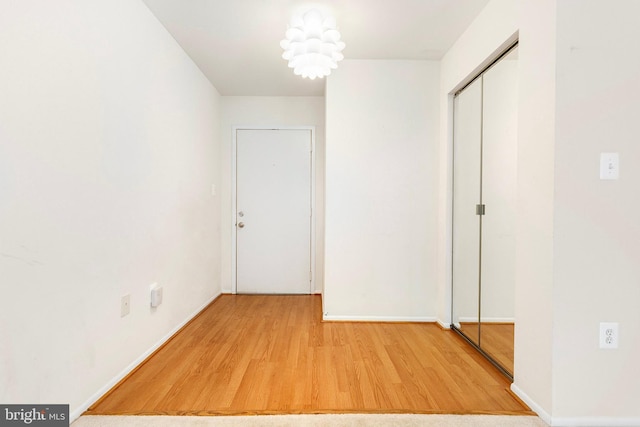 8131 Needwood Rd Unit 102, Derwood, MD 20855 - hall with wood finished floors and baseboards