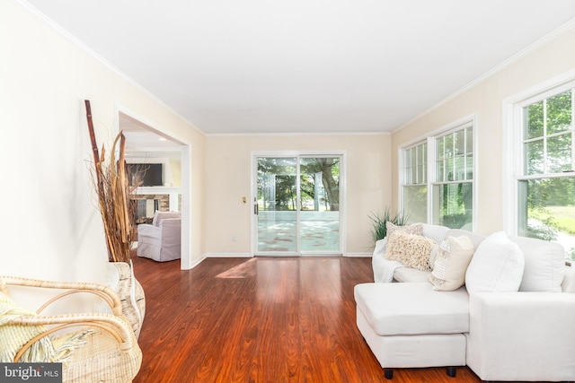 3188 Windrows Way, Eden, MD 21822 - sitting room with wood finished floors, crown molding, and baseboards